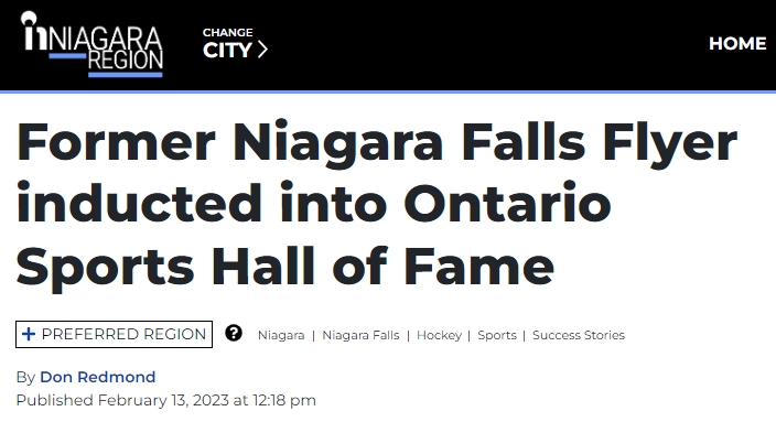 In The News | Ontario Sports Hall Of Fame